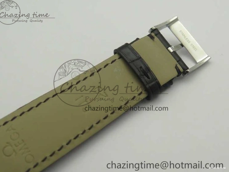 0325 De Ville Prestige Small Second TWF 1:1 Best Edition Black Dial on Black Leather Strap MIYOTA Resilient 8037